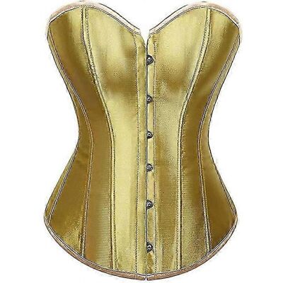 Kikidex (Black, XXS) Womens Satin Corset Sexy Bustier Gothic Lace Up Boned Corset Top Sh Kikidex (Black, XXS) Womens Satin Corset Sexy Bustier Gothic Lace Up Boned Corset Top Sh