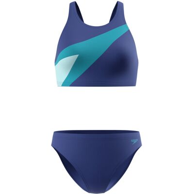 (20 UK, Blue/Light Blue) Speedo Womens/Ladies Hyperboom Butterfly Back Two-Piece (20 UK, Blue/Light Blue) Speedo Womens/Ladies Hyperboom Butterfly Back Two-Piece
