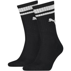 Puma Crew Heritage Stripe Sock (2 Pair) - 9-11 - Black/White Puma Crew Heritage Stripe Sock (2 Pair) - 9-11 - Black/White