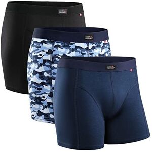 DANISH ENDURANCE Mens Cotton Trunks 3 Pack Stretchy Soft Classic Fit Underwear Boxer Shorts Multi DANISH ENDURANCE Mens Cotton Trunks 3 Pack Stretchy Soft Classic Fit Underwear Boxer Shorts Multi