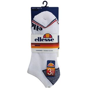 (White, UK 7-11) ELLESSE Mens Low Cut Socks 3 Pack (White, UK 7-11) ELLESSE Mens Low Cut Socks 3 Pack