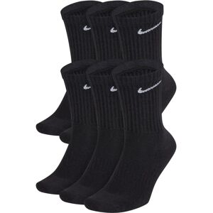 (Black, XL) Nike Everyday Cushioned 6 Pairs Unisex Crew Socks (Black, XL) Nike Everyday Cushioned 6 Pairs Unisex Crew Socks