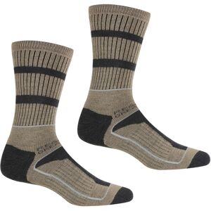 (6 UK-8 UK, Moccasin Brown/Briar Grey) Regatta Mens Samaris 3 Season Socks (Pack (6 UK-8 UK, Moccasin Brown/Briar Grey) Regatta Mens Samaris 3 Season Socks (Pack