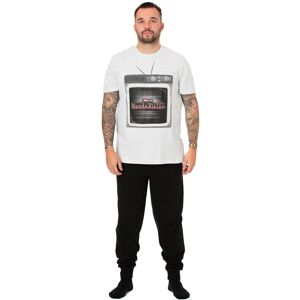 (Medium) Marvel Short Sleeve Long Leg Pyjama Set (Mens White) (Medium) Marvel Short Sleeve Long Leg Pyjama Set (Mens White)