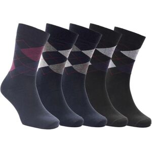 (7 UK-11 UK, Navy/Black) Trespass Mens Paden Socks (Pack of 5) (7 UK-11 UK, Navy/Black) Trespass Mens Paden Socks (Pack of 5)
