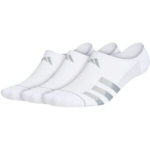 adidas mens Superlite Stripe 3 Super No Show Socks (3-Pair ) Whitecle adidas mens Superlite Stripe 3 Super No Show Socks (3-Pair ) Whitecle