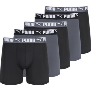 Puma Men's 5 Pack Performance Boxer Briefs Black/Grey Puma Men's 5 Pack Performance Boxer Briefs Black/Grey
