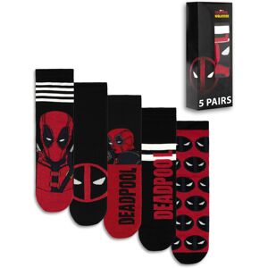 Marvel Calf Socks Set of 5 (Mens Black) Marvel Calf Socks Set of 5 (Mens Black)
