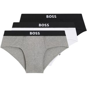 Hugo Boss (XL, Multicoloured) Boss Mens Logo Briefs (Pack of 3) Hugo Boss (XL, Multicoloured) Boss Mens Logo Briefs (Pack of 3)