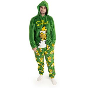 (XX-Large) The Simpsons Long Sleeve Long Leg Pyjama Set (Mens Green) (XX-Large) The Simpsons Long Sleeve Long Leg Pyjama Set (Mens Green)
