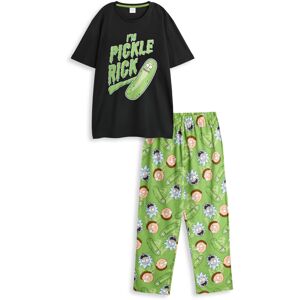 (XX-Large) Rick And Morty Short Sleeve Long Leg Pyjama Set (Mens Multicoloured) (XX-Large) Rick And Morty Short Sleeve Long Leg Pyjama Set (Mens Multicoloured)