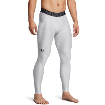 Under Armour Men's HeatGear Armour Leggings (011) Mod Gray / / Black Small Under Armour Men's HeatGear Armour Leggings (011) Mod Gray / / Black Small