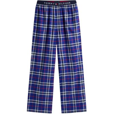 (L, Blue) Tommy Hilfiger Mens Flannel Plaid Pyjama Bottoms (L, Blue) Tommy Hilfiger Mens Flannel Plaid Pyjama Bottoms