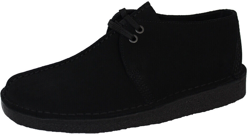 (UK 9) Clarks Originals Men's Black Suede Desert Trek Shoes