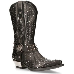 (45) NEW ROCK M-7928-S1 black Leather Heavy Biker boots (45) NEW ROCK M-7928-S1 black Leather Heavy Biker boots