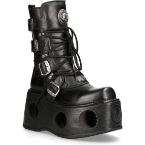 New Rock (44) 373-S2 Metallic Black Neptuno Platform Gothic Boot New Rock (44) 373-S2 Metallic Black Neptuno Platform Gothic Boot
