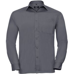 (15.5, Convoy Grey) Russell Collection Mens Long Sleeve Shirt (15.5, Convoy Grey) Russell Collection Mens Long Sleeve Shirt