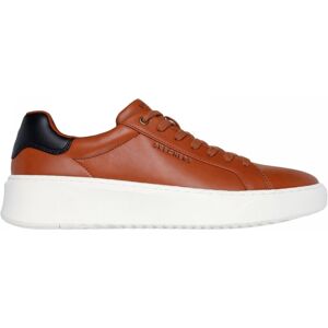 Skechers (9 (Adults')) Court Break - Suit Sneaker Cognac Men's Lace-up Low Trainers Skechers (9 (Adults')) Court Break - Suit Sneaker Cognac Men's Lace-up Low Trainers