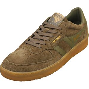 (8) Gola Hawk 86 Mens Casual Trainers in Khaki (8) Gola Hawk 86 Mens Casual Trainers in Khaki