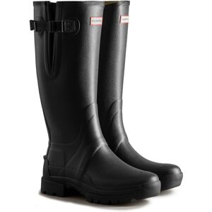 (Black, 8 (Adults')) Hunter Balmoral Adjustable Rubber Black Wellington Boots (Black, 8 (Adults')) Hunter Balmoral Adjustable Rubber Black Wellington Boots