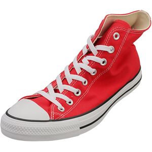 (9) Converse All Star Hi Unisex Fashion Trainers in Red White (9) Converse All Star Hi Unisex Fashion Trainers in Red White