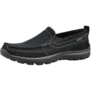 Skechers Men's Superior Milford Slip-On Loafer Black/Black 11 X-Wide Skechers Men's Superior Milford Slip-On Loafer Black/Black 11 X-Wide