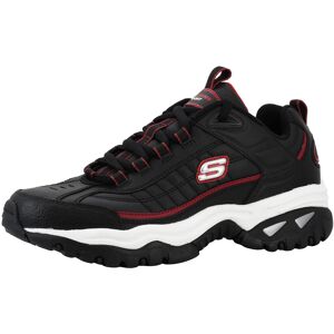 Skechers Men's Energy Afterburn Lace-Up Black/Silver/Red Sneaker 10 M US Skechers Men's Energy Afterburn Lace-Up Black/Silver/Red Sneaker 10 M US