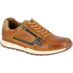 (9 UK, Tan/Camel) R21 Mens Leather Side Zip Shoes (9 UK, Tan/Camel) R21 Mens Leather Side Zip Shoes