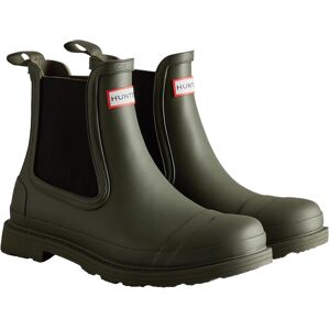 (9 UK, Dark Olive) Hunter Mens Commando Chelsea Boots (9 UK, Dark Olive) Hunter Mens Commando Chelsea Boots