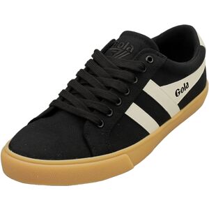 (9) Gola Varsity Mens Casual Trainers in Black Off White (9) Gola Varsity Mens Casual Trainers in Black Off White