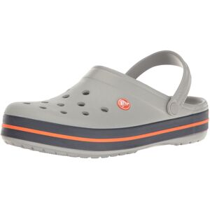 Crocs 11016-01U-M7W9 Crocband Clogs for Unisex, Light Grey & Navy - Size Men 7 & Crocs 11016-01U-M7W9 Crocband Clogs for Unisex, Light Grey & Navy - Size Men 7 &