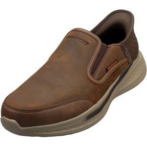 (12) Skechers Slip-ins Slade Cooper Mens Slip On Trainers in Dark Brown (12) Skechers Slip-ins Slade Cooper Mens Slip On Trainers in Dark Brown