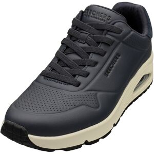 (12) Skechers Los Angeles Uno Tailored Air Mens Casual Trainers in Navy Black (12) Skechers Los Angeles Uno Tailored Air Mens Casual Trainers in Navy Black