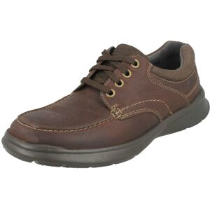 (UK 9.5, Brown Oily (Brown)) Mens Clarks Casual Shoes Cotrell Edge - H Fit (UK 9.5, Brown Oily (Brown)) Mens Clarks Casual Shoes Cotrell Edge - H Fit