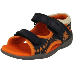 (UK 4.5 Infant, Navy (Blue)) Boys Clarks Casual Sandals Fudgy Jump - G Fit (UK 4.5 Infant, Navy (Blue)) Boys Clarks Casual Sandals Fudgy Jump - G Fit