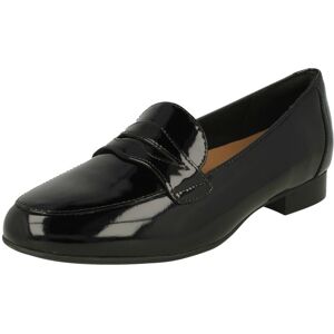 (UK 3, Black) Ladies Clarks Loafer Style Heeled Shoes Un Blush Go - E Fit (UK 3, Black) Ladies Clarks Loafer Style Heeled Shoes Un Blush Go - E Fit