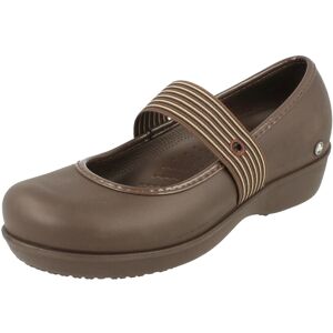 (UK 8, Brown) Ladies Crocs Wedged Ballerina Shoes Lexi (UK 8, Brown) Ladies Crocs Wedged Ballerina Shoes Lexi
