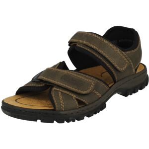 (UK 7.5, Brown) Mens Rieker Casual Sandals 25051 (UK 7.5, Brown) Mens Rieker Casual Sandals 25051