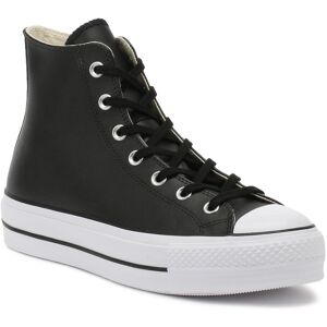 (UK 5) Converse Chuck Taylor All Star Womens Black Lift Clean Hi Trainers (UK 5) Converse Chuck Taylor All Star Womens Black Lift Clean Hi Trainers