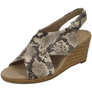 (Taupe, UK 6) Ladies Clarks Wedged Sandals Lafley Lily - D Fit (Taupe, UK 6) Ladies Clarks Wedged Sandals Lafley Lily - D Fit