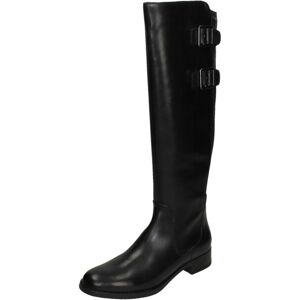(Black, UK 3) Ladies Clarks Knee High Boots Netley Whirl - E Fit (Black, UK 3) Ladies Clarks Knee High Boots Netley Whirl - E Fit