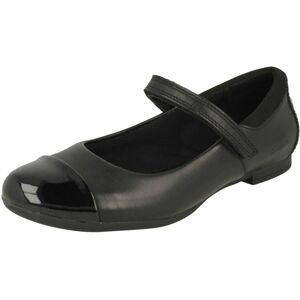(Black, UK 1 Child) Girls Clarks Mary Jane School Shoes Scala Gem K - G Fit (Black, UK 1 Child) Girls Clarks Mary Jane School Shoes Scala Gem K - G Fit