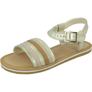 (Gold, UK 7.5 Infant) Girls Clarks Casual Sandals Finch Stride - F Fit (Gold, UK 7.5 Infant) Girls Clarks Casual Sandals Finch Stride - F Fit