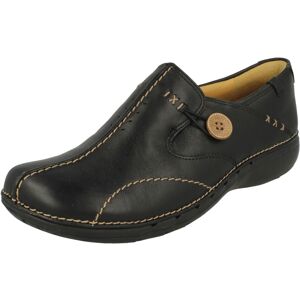 (Black, UK 9) Ladies Unstructured by Clarks Slip On Mule Shoes Un Loop 2 Strap - (Black, UK 9) Ladies Unstructured by Clarks Slip On Mule Shoes Un Loop 2 Strap -