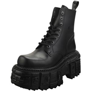 New Rock Black Metallic M-mili084n-s5 Unisex Platform Boots - Boots New Rock Black Metallic M-mili084n-s5 Unisex Platform Boots - Boots