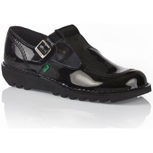 (UK 6 / EU 39) Womens Kickers Kick Lo Aztec T Bar Patent Leather Ladies Shoes Bl (UK 6 / EU 39) Womens Kickers Kick Lo Aztec T Bar Patent Leather Ladies Shoes Bl