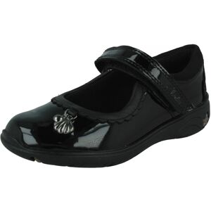 (Black, UK 7 Infant) Girls Clarks Formal School Shoes Sea Shimmer T (Black, UK 7 Infant) Girls Clarks Formal School Shoes Sea Shimmer T