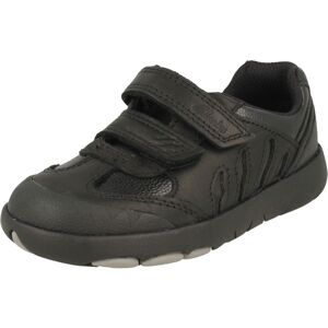 (Black, UK 13.5 Child) Boys Clarks Dinosaur Detailed School Shoes Rex Stride T - (Black, UK 13.5 Child) Boys Clarks Dinosaur Detailed School Shoes Rex Stride T -