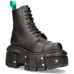 (41) NEW ROCK VEGAN Leather Black Platform Biker Shoes (41) NEW ROCK VEGAN Leather Black Platform Biker Shoes