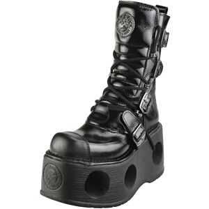 New Rock Patent Spring Neptuno Unisex Platform Boots in Black - 9 UK New Rock Patent Spring Neptuno Unisex Platform Boots in Black - 9 UK